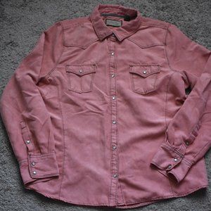 Legacy Fall for Her- Peach Color Button Down